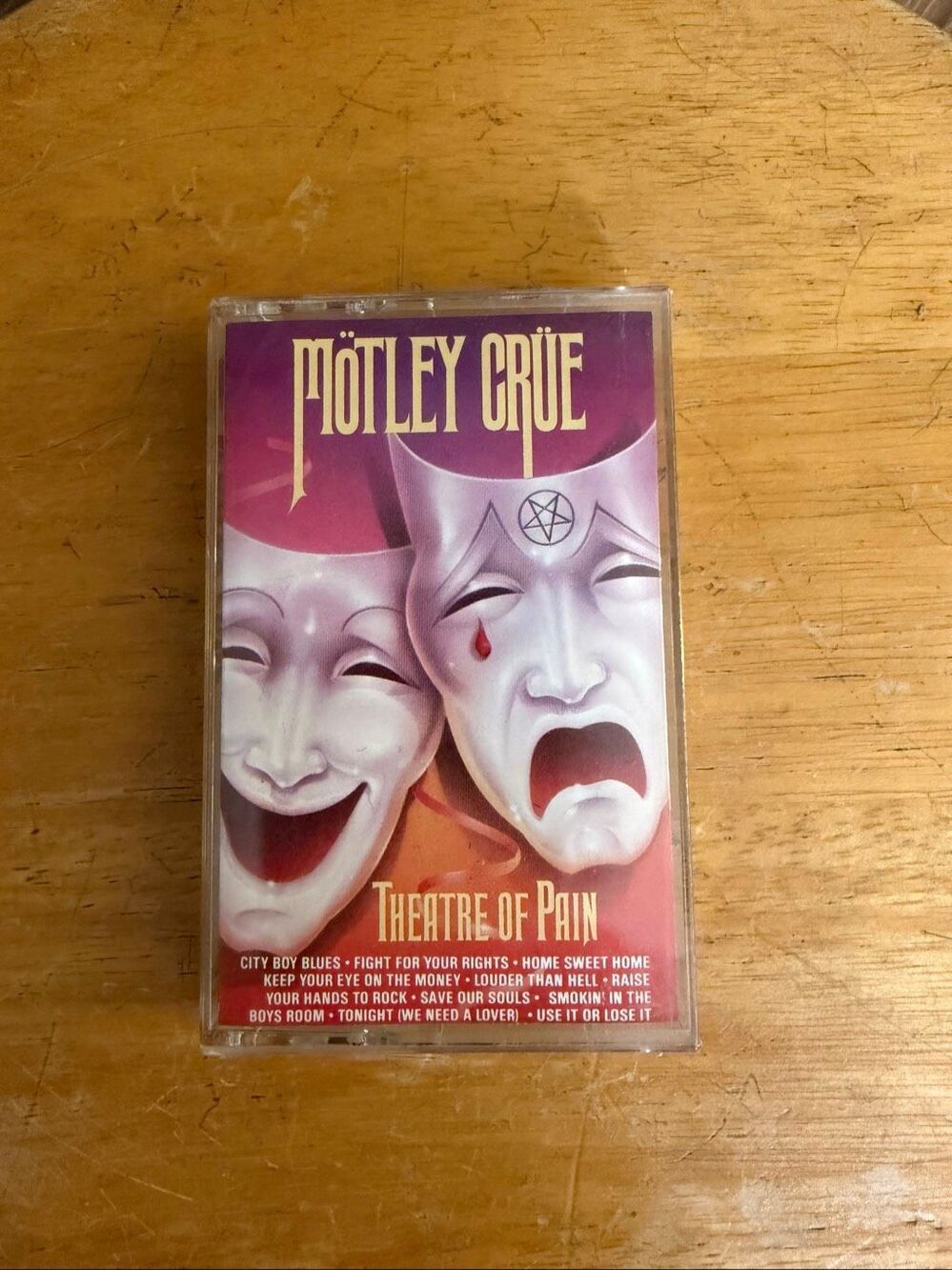 Mötley Crüe Theatre of Pain Vintage Cassette Tape 1985 Elektra Records (9110)
